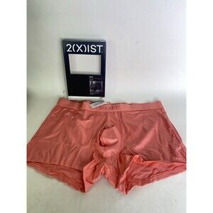 2xist Sexy Sliq Low Rise Trunk Boxer Briefs Underwear Shell Pink Mens Size L